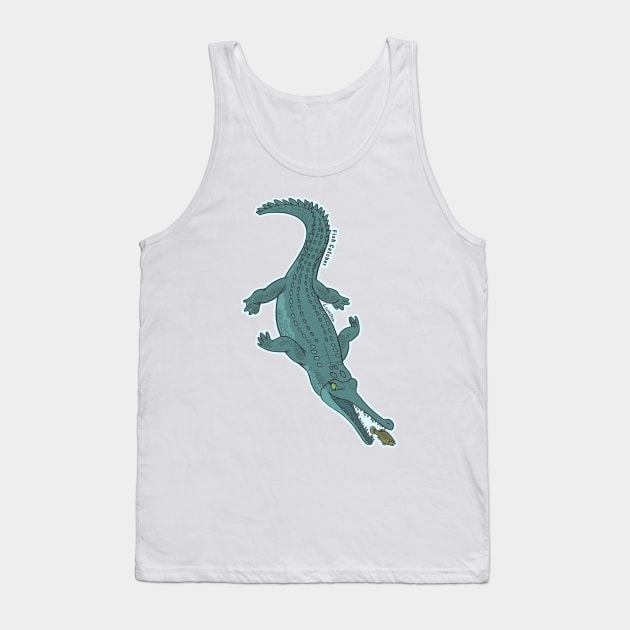 Fish Catcher - EN - Gharial Tank Top by LaumiRez